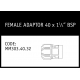 Marley Philmac Female Adaptor 40 x 1¼ BSP - MM303.40.32